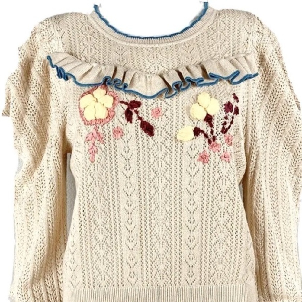LoveshackFancy Rennley sweater NWT RARE - Picture 7 of 13